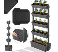 Jardinière surélevée KESSER® à plusieurs niveaux, jardinière premium, escalier de fleurs, jardinière en escalier – potager, jardinière à herbes aromatiques, bac à plantes, châssis de culture, parterre