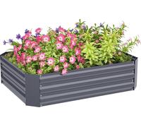 Jardinière surélevée Outsunny en acier, bac à fleurs, serre de jardin, jardinière, jardinière de jardin