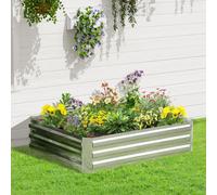 Jardinière surélevée - Plateau de jardin - Acier galvanisé - Modèle surélevé - Pour fleurs et légumes - Pour l'extérieur