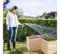 Jardinière surélevée - Pot à fleurs - Table de jardin - Jardinière aromatique - Jardinière pour légumes - Fabriquée en bois de pin robuste