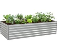 Relaxdays Bac potager en métal 57 x 240 x 60 cm
