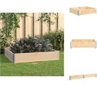 Jardinière surélevée vidaXL 100 x 100 cm en pin massif - Pots de fleurs et jardinières