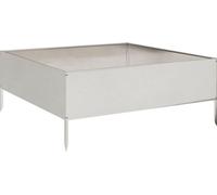 Jardinière surélevée vidaXL 100 x 100 x 41 cm en acier inoxydable