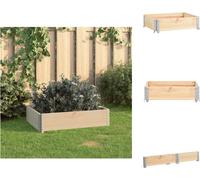 Jardinière surélevée vidaXL 60 x 80 cm en pin massif - Pots de fleurs et jardinières