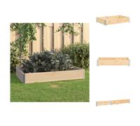 Jardinière surélevée vidaXL 80 x 120 cm en pin massif - Pots de fleurs et jardinières