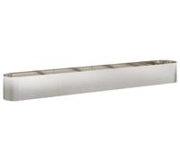 Jardinière surélevée vidaXL en acier inoxydable pour le jardin, 360 x 40 x 40 cm