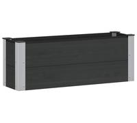 Jardinière surélevée vidaXL, noire, 100 x 30 x 36 cm