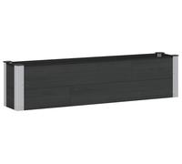 Jardinière surélevée vidaXL noire 150 x 30 x 36 cm