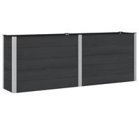 Jardinière surélevée vidaXL noire 250 x 50 x 91 cm