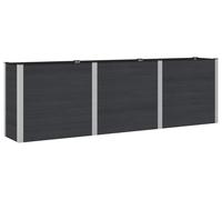 Jardinière surélevée vidaXL noire 300 x 50 x 91 cm