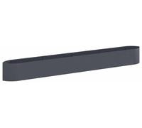 Jardinière surélevée vidaXL pour le jardin, anthracite, 380 x 40 x 40 cm, acier
