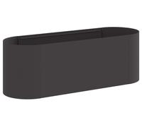 Jardinière surélevée vidaXL pour le jardin, noire, 120 x 40 x 40 cm, en acier