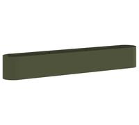 Jardinière surélevée vidaXL pour le jardin, vert olive, 280 x 40 x 40 cm