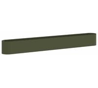 Jardinière surélevée vidaXL pour le jardin, vert olive, 360 x 40 x 40 cm
