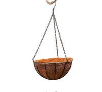 Jardinière suspendue en métal de 20 cm, panier rond en noix de coco, support pour plantes en fil d'acier, décoration pour pots de fleurs suspendus, paniers suspendus pour intérieur et extérieur, 20