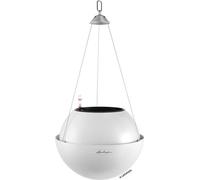 Jardinière Suspendue LECHUZA BOLA Color 32, Ø 32 × 25cm, Blanc, All-in-One