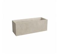 Bac à plantes – SYDNEY – Plastique – Crème – 100 cm – 98 l – Dimensions : 99,5 x 39,5 x 43 cm