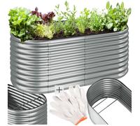 Carré potager FLORMMA 200 x 100 x 80 cm - argent