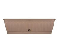 Garden ID – Jardinière Terraflor Taupe 60 cm, solide, réserve d'eau, 100% recyclable