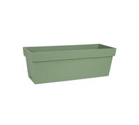 Jardinière Toscane + plateau clipsé 50 x 18 x 16,7 cm - Vert laurier - Eda