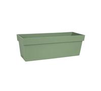 EDA Jardinière Toscane 50 x 18 x 16,7 cm avec plateau clipsé - Vert laurier