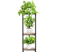 Jardinière triangulaire, 3 niveaux, 88 cm, métal, jardinière en escalier moderne, balcon, terrasse, jardin