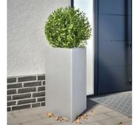 vidaXL Jardinière triangulaire 50 x 43 x 75 cm en acier galvanisé