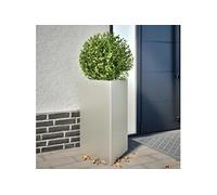 vidaXL Bac à plantes triangulaire 50x43x75 cm acier inoxydable
