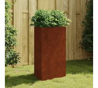 vidaXL Bac à plantes triangulaire 50x43x75 cm acier inoxydable