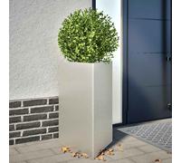 vidaXL - Lot de 2 bacs à plantes triangulaires 40 x 34,5 x 75 cm en acier galvanisé