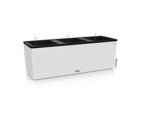 Jardiniere Trio Cottage 30 - LEC - kit complet - blanc - résistant aux intempéries