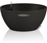 Jardinière Unyqoos® avec système d'arrosage – design moderne, en plastique, de couleur noire, dimensions : 30 x 30 x 13 cm