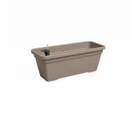 Jardinière VENEZIA L SWS - Plastique - Taupe - Rectangulaire - 57,5 x 24,5 x 22,5 cm - ARTEVASI