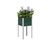 Vidaxl Jardinière Vert 45x45x88 Cm Acier Vert