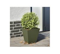 vidaXL Jardinière en acier - Vert olive
