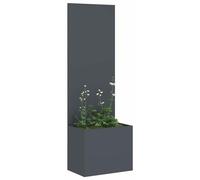 Jardinière verticale – Pot de jardin et pot de fleurs – Anthracite – Extra longue, 50 x 140 cm – Acier laminé à froid