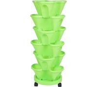 Jardinière verticale pour plantes - 6 niveaux - 84 cm de hauteur - Vert - Kit pour plantes grimpantes