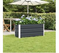vidaXL Bac à plantes Anthracite 100 x 40 x 45 cm Acier