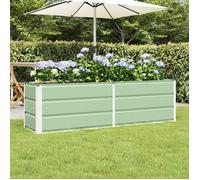 Jardinière - VIDAXL - 160x40x45 cm - Vert - Acier et plastique - Rectangulaire