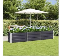 vidaXL Bac à plantes Anthracite 240 x 40 x 45 cm Acier