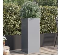 vidaXL Jardinière rectangulaire acier galvanisé argenté 32x29x75 cm