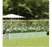 Jardinière - VIDAXL - 400 x 80 x 45 cm - Vert - Acier & plastique - Rectangulaire