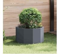 Jardinière - vidaXL - 60 x 60 x 35 cm - Acier - Anthracite - Rond