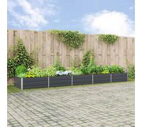 Jardinière vidaXL anthracite 480 x 100 x 45 cm en acier galvanisé
