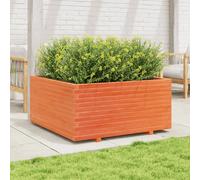 Jardinière vidaXL - Cire marron 100x100x49,5 cm