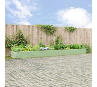 Jardinière vidaXL vert pastel 580 x 100 x 45 cm en acier galvanisé