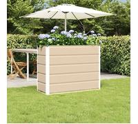 Jardinière - VIDAXL - Vidaxl Jardinière - Ivoire - 100 x 40 x 75 cm - Avec roulettes