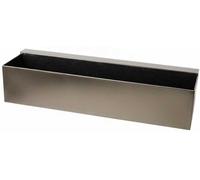 Jardinière VIVANNO en acier inoxydable BINOX, acier inoxydable brossé - 80 x 22 x 17 cm