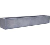 Jardinière VIVANNO en fibre de verre FLOBO, gris béton, design béton - 100 x 17 x 15 cm