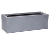 Jardinière VIVANNO en fibre de verre FLOBO, gris béton, design béton - 45 x 17 x 15 cm